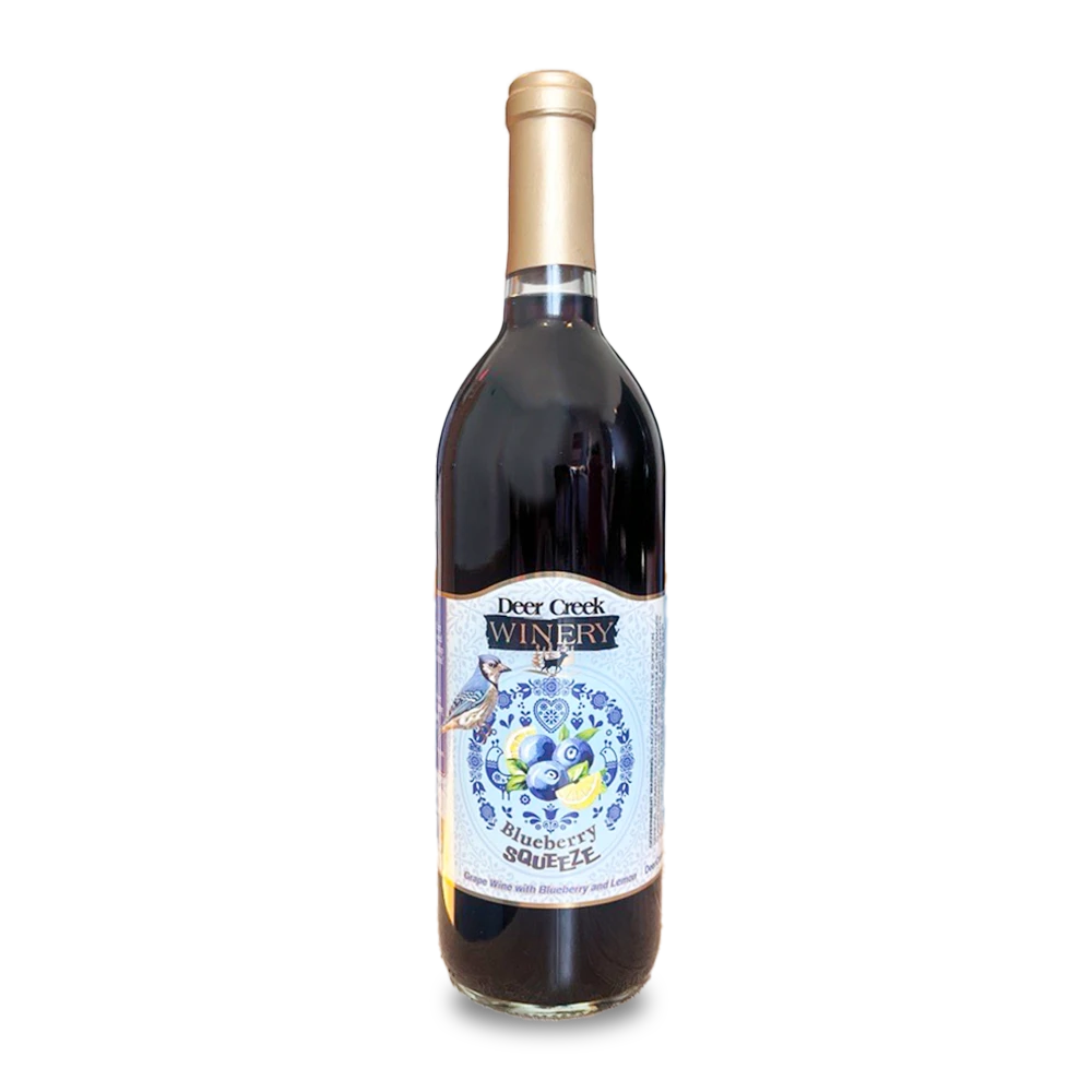 Blueberry Squeeze wine from Deer Creek Winery